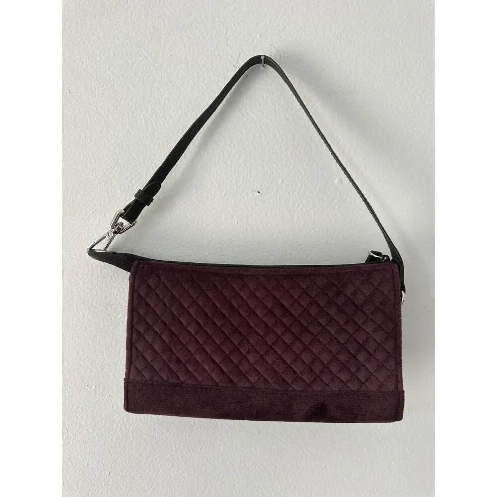 Vera Bradley Iconic RFID Slim Wristlet Wallet Blackberry Wine Velvet Brand New